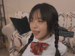 Schattig, Aziatisch, Lieveling, Bruinharig, Chinees, Pornster, Geschoren, Tiener