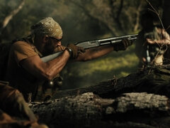 Armee, Schwarz, Blasen, Aufs gesicht abspritzen, Würgen, Im freien, Tätowierung, Titten