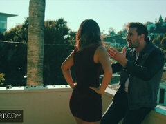 Grosse titten, Braunhaarige, Domination, Aufs gesicht abspritzen, Behaart, Lecken, Reiten, Rau