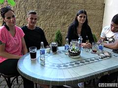 Chica, Mamada, Sexo duro, Afeitado, Esposa, Intercambio de esposas