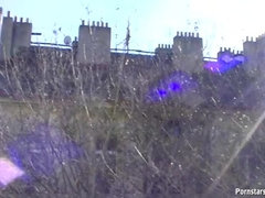 Женщины, Мастурбация, Голышом, На природе, Киски, Соло, Чулки, Вибратор