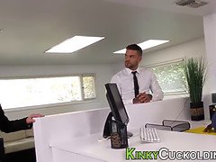 Wifey cuckolds in office
