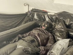 Rht stockings, nylon stockings, latex mask