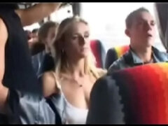 Jane Darling Gets Groped on the Bus - Big Boobs and Perfect Ass Filled with Excitement