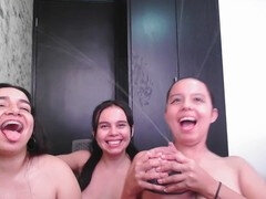 Gros seins, Lactation, Lesbienne, Lait, Suçant