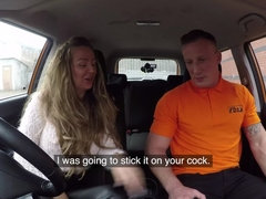 お尻, デカパイ, フェラチオ, イギリス人, 車, イく瞬間, バック, 手コキする