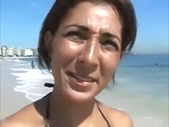 Badpak, Bruinharig, Oudere vrouw, Sperma shot, Lul, Handbeurt, Hd, Sperma