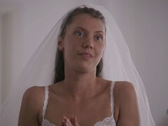 Mariée, Éjaculer dans la bouche, Doigter, Lingerie, Petite femme, Jarretelles, Nénés, Mariage