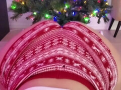 In den arsch, Arsch, Grosser arsch, Grosse titten, Braunhaarige, Riesig, Lingerie, Pov