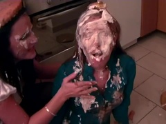 Amateur, Rubia, Fetiche, Comida, Cuero, Lamidas, Coño, Satén