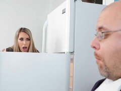 Amateur, Blonde, Sucer une bite, En levrette, Bureau, Jarretelles, Adolescente, Uniforme