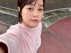 Enthousiasteling, Aziatisch, Lieveling, Japaans, Masturbatie, Alleen, Tieten likken