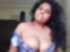 Indian Bhabhi with Curly Hair Rides and Pounces on a Cock near Window and Quickly Cums in Desi Hardcore