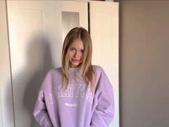 18 ans, Nana, Blonde, Sucer une bite, Doigter, Léchez, Orgasme, Adolescente