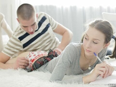 Grosser arsch, Grosser schwanz, Blasen, Hundestellung, Lecken, Zopf, Jungendliche (18+), Titten