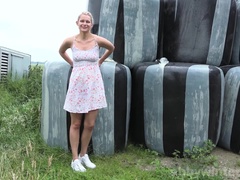 Amateur, Cul, Blonde, Allemand, Poilue, De plein air