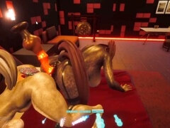 Gode, Double pénétration, Bite énorme, Muscle, Orgasme, Gicler, Plan cul à trois, Jouets