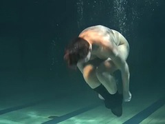 Belleza, Desnudo, Piscina, Bajo el agua