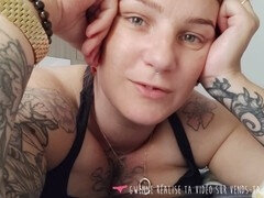 Anal, Brutal, Éjaculer dans la bouche, Femelle, Français, Humiliation, Esclave, Tatouage