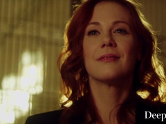 Grote lul, Grote mammen, Sperma shot, Lul, Hd, Interraciaal, Lesbisch, Roodharige vrouw