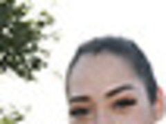 18 años, Chica, Culo grande, Morena, Polla, Al aire libre, Público, Adolescente