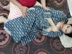 Jija Fucks Sleeping Sali in Desi Homemade Sex - Tight Pussy Action
