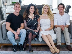 Большая жопа, Большой член, Большие сиськи, Минет, Брюнетки, Член, Собачьи, Вчетвером