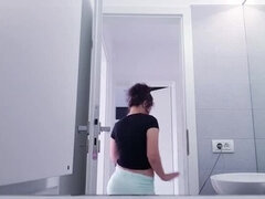 Grosser arsch, Grosse titten, Frau, Fingern, Handjob, Masturbation, Orgasmus, Eng