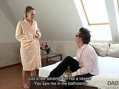 素人, ブロンド, 捕まる, チェコ, 爸, Hd, 息子, ティーン