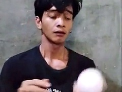 Amateur, Asiático, Corrida, Gay, Indonesio, Solo, Adolescente, Juguetes