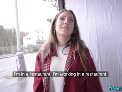 Cul, Brunette brune, Tir de sperme, De plein air, Pov, Public, Jupe, Nénés