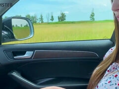 Amateur, Anal, Grosse bite, Gros seins, Sucer une bite, Plantureuse, Voiture, Couple