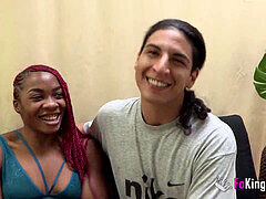 素人, 黒人, フェラチオ, フルムービー, ハードコア, 現実, 赤毛, スペイン人