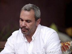 フェラチオ, 茶髪の, なめる, 熟年, 自然山雀, オマンコ, ラフ, ティーン