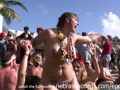 Rubia, Madura, Loco, Despelote, Grupo, Desnudo, Piscina, Estudiante