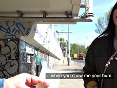 Europäisch, Behaart, Nippel, Im freien, Höschen, Pov, Öffentlich, Realität