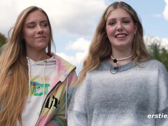 Lieveling, Blond, Vingeren, Duits, Lesbisch, Likken, Natuurlijke tieten, Kut duiken