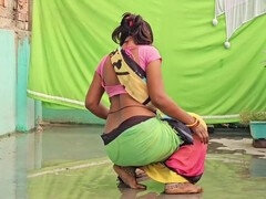 Housewife Bhabhi gets down with her landlord to pay off her debt