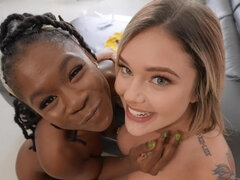 Semen en la boca, Polla, Ffm, Peludo, Enorme, Interracial, Tatuaje, Paja con tetas