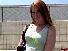 Grote lul, Zwart, Sperma shot, Sperma in gezicht, Kut duiken, Roodharige vrouw, Tiener, Slet