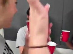 Amateur, Armée, Brunette brune, Marrant, Groupe, Lesbienne