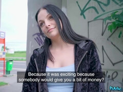 フェラチオ, 茶髪の, お金, アウトドア, 公共, オマンコ, 剃毛