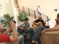 Culo, Rubia, Tetona, Polla, Grupo, Grupo, Orgía, Tetas