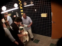 Japanese Eighteen Years Old Get Gangbanged In Toilet