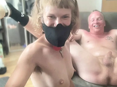 Enthousiasteling, Grote lul, Stel, Dominante vrouw, Handbeurt, Masseren, Prostaat, Tiener