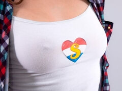 デカ尻, 巨乳な, ディルド, 指いじり, オナニー, 一人, ティーン, おもちゃ