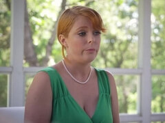 浮気者, ズームショット, イマラチオ, バック, ハードコア, 淫乱熟女, 赤毛, ストッキング