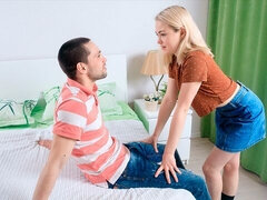 Erstaunlich, Schönheit, Blondine, Blasen, Küssen, Rasiert, Jungendliche (18+), Titten