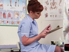 Britisch, Cfnm, Erotisch, Fetisch, Lingerie, Krankenschwester, Realität, Rotschopf