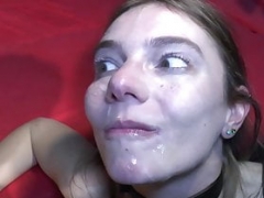 German bukkake and plus internal cumshot legal teen group-fuck karina hh party